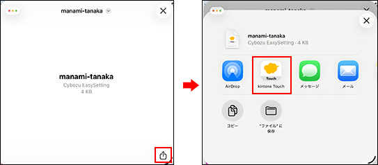 スクリーンショット：iPadアプリのアイコンを枠線で強調している