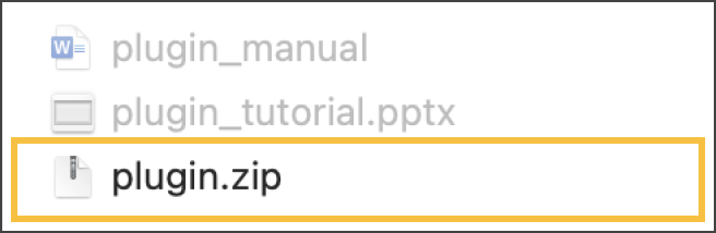 zipを選択